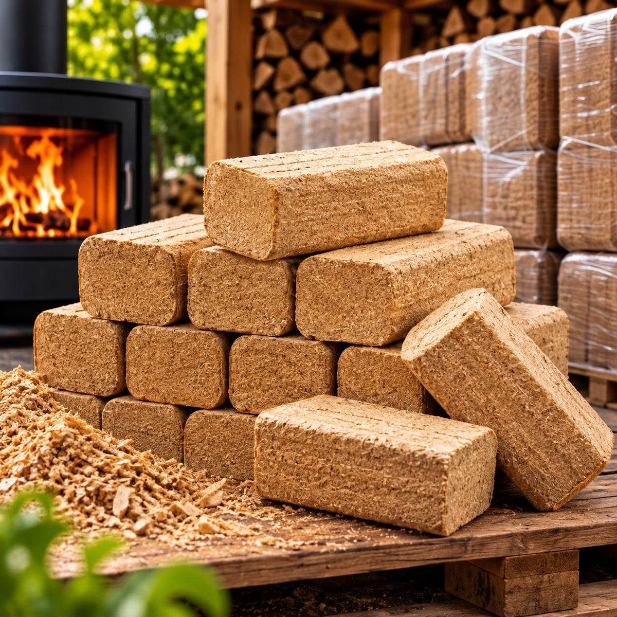 Holzbriketts